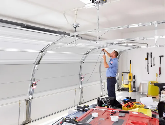 Garage door cable repair service by Kendall Garage Door Repair in Kendall
