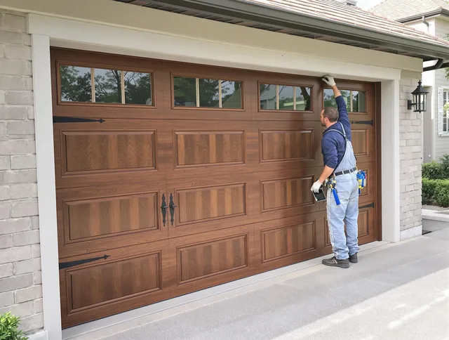 Custom garage door showcase by Kendall Garage Door Repair in Kendall