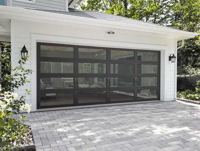 Kendall Garage Door Repair design specialist presenting custom garage door options to Kendall homeowner