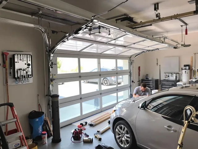 Garage door noise reduction service by Kendall Garage Door Repair in Kendall