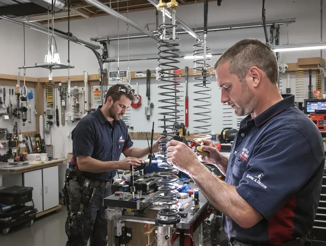 Garage door spring repair service by Kendall Garage Door Repair in Kendall